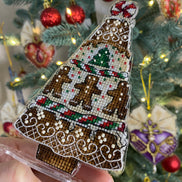 Gingerbread House & Tree (2 in 1). Cross Stitch Ornament Kit. (Copy)