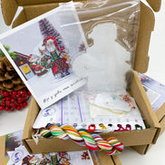 Mr Santa. Cross Stitch Ornament Kit.