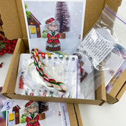 Mrs Santa. Cross Stitch Ornament Kit.