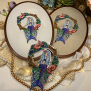 Mermaid. Cross Stitch Ornament Kit.