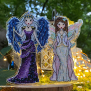 Enchantresses Day & Night (2 in 1) Cross Stitch Ornament Kit.