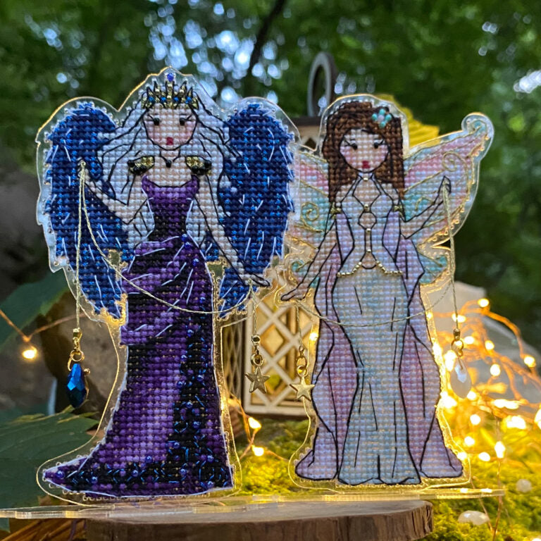 Enchantresses Day & Night (2 in 1) Cross Stitch Ornament Kit.