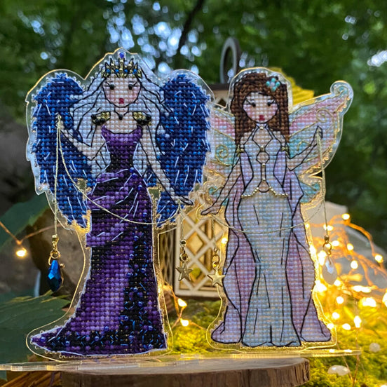Enchantresses Day & Night (2 in 1) Cross Stitch Ornament Kit.