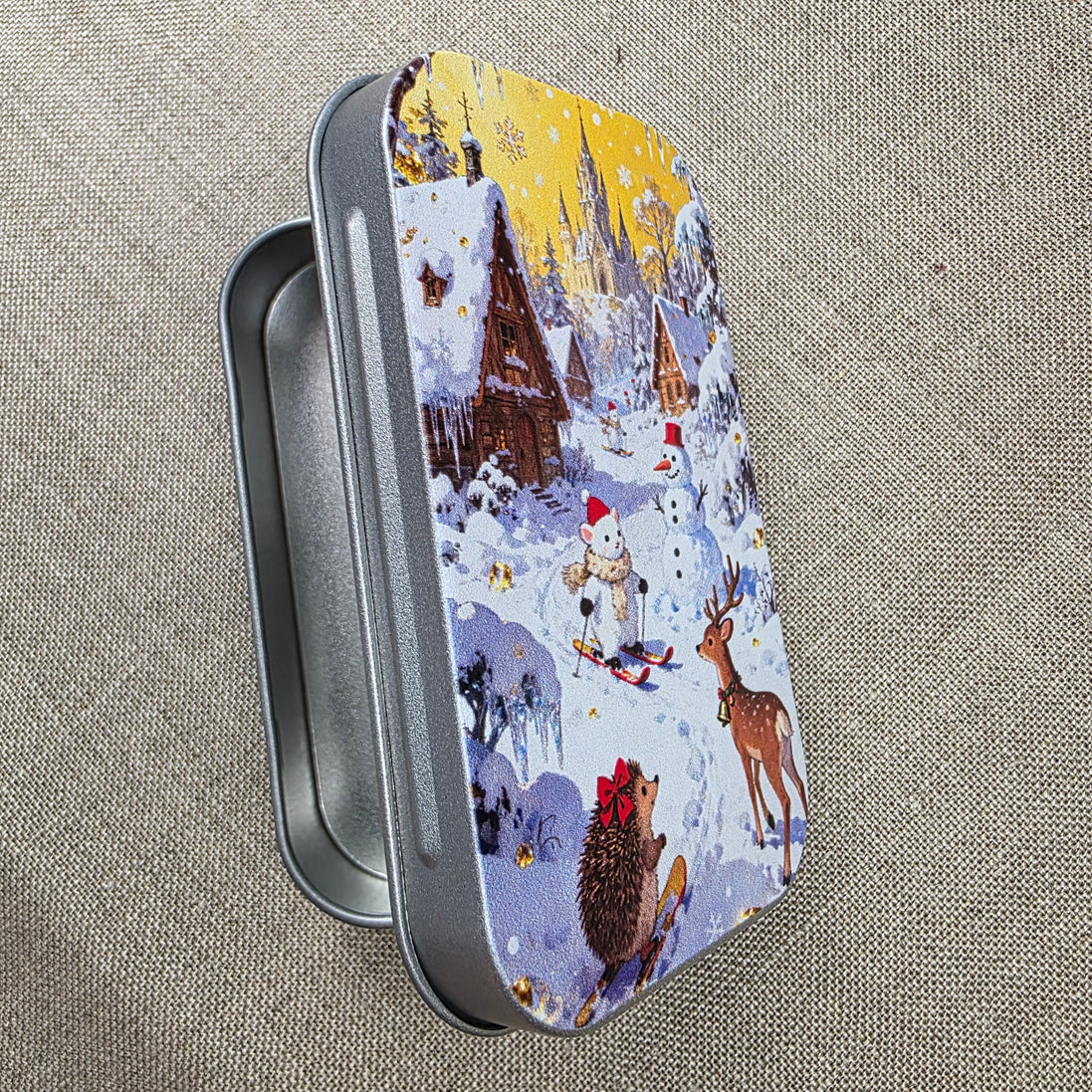 Winter Fun. Storage Tin.