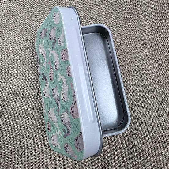 Seal Pups. Storage Tin.