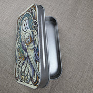 Deco Owl. Storage Tin.