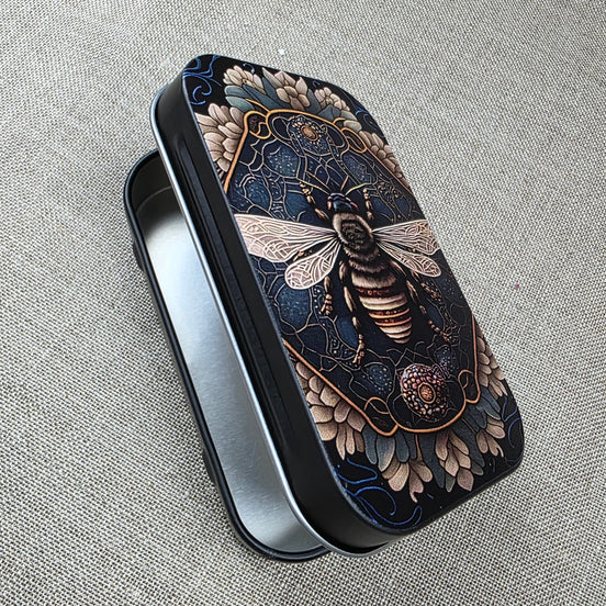 Deco Bee. Storage Tin.
