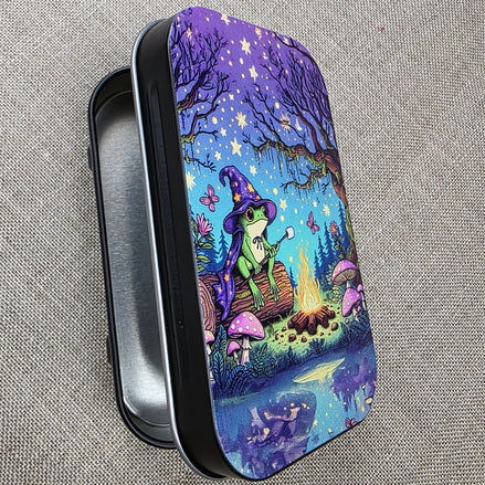 Witchy Frog. Storage Tin.