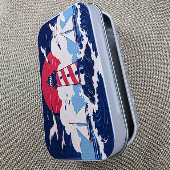 Coastal Lighthouse. Storage Tin.