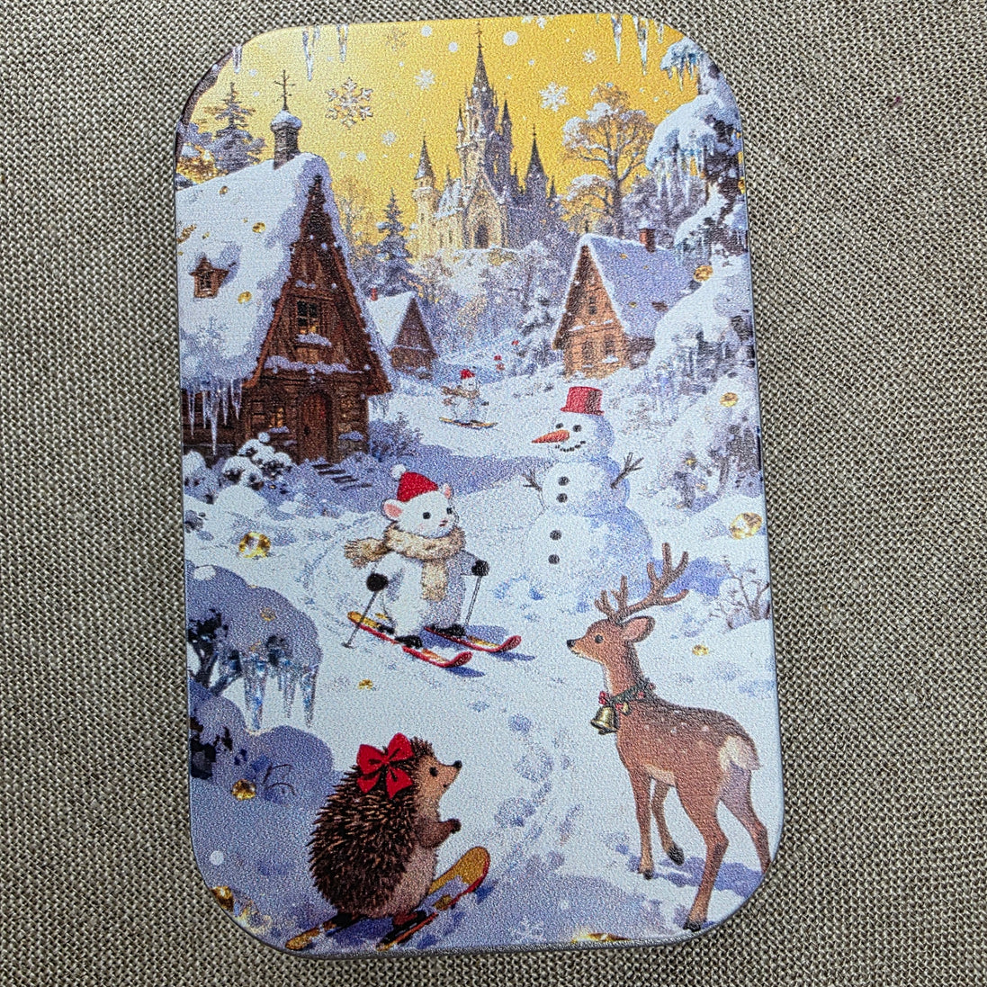 Winter Fun. Storage Tin.