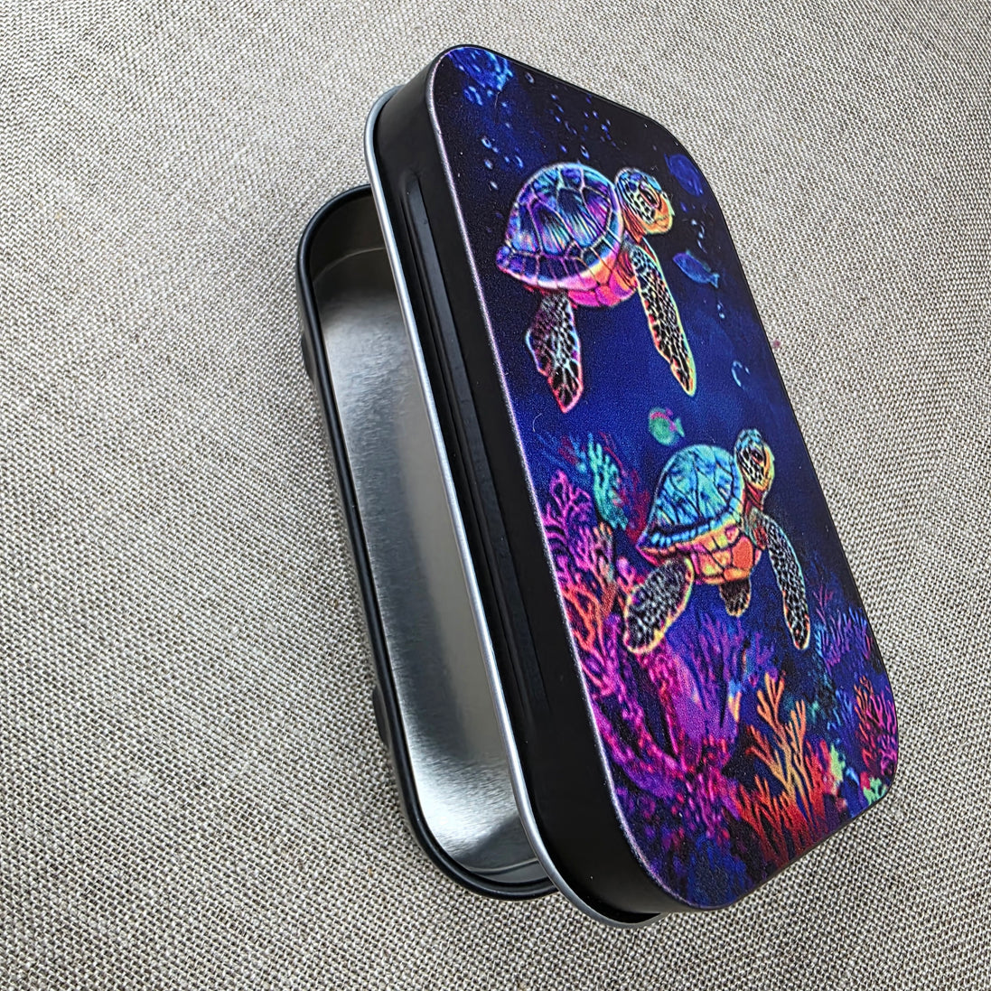 Turtle Reef. Storage Tin.
